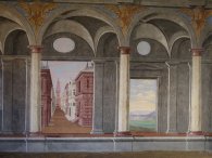 La salle des perspectives - Mur ouest La salle des perspectives - Mur ouest