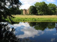 View of the château from the lake View of the château from the lake